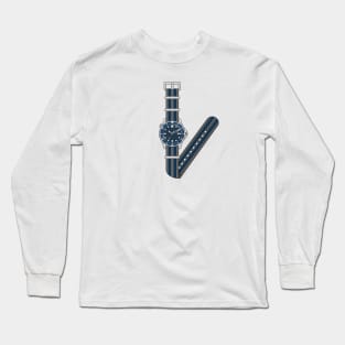 Diver's Watch on Nato Strap Long Sleeve T-Shirt